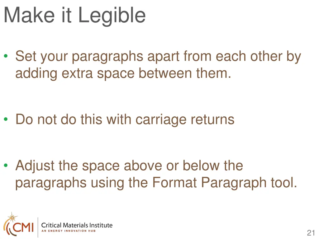 make it legible 3
