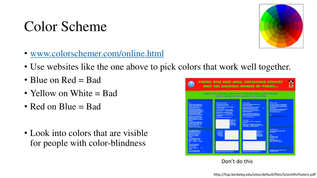 color scheme