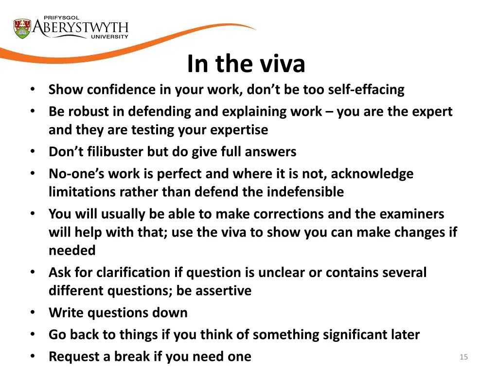 in the viva