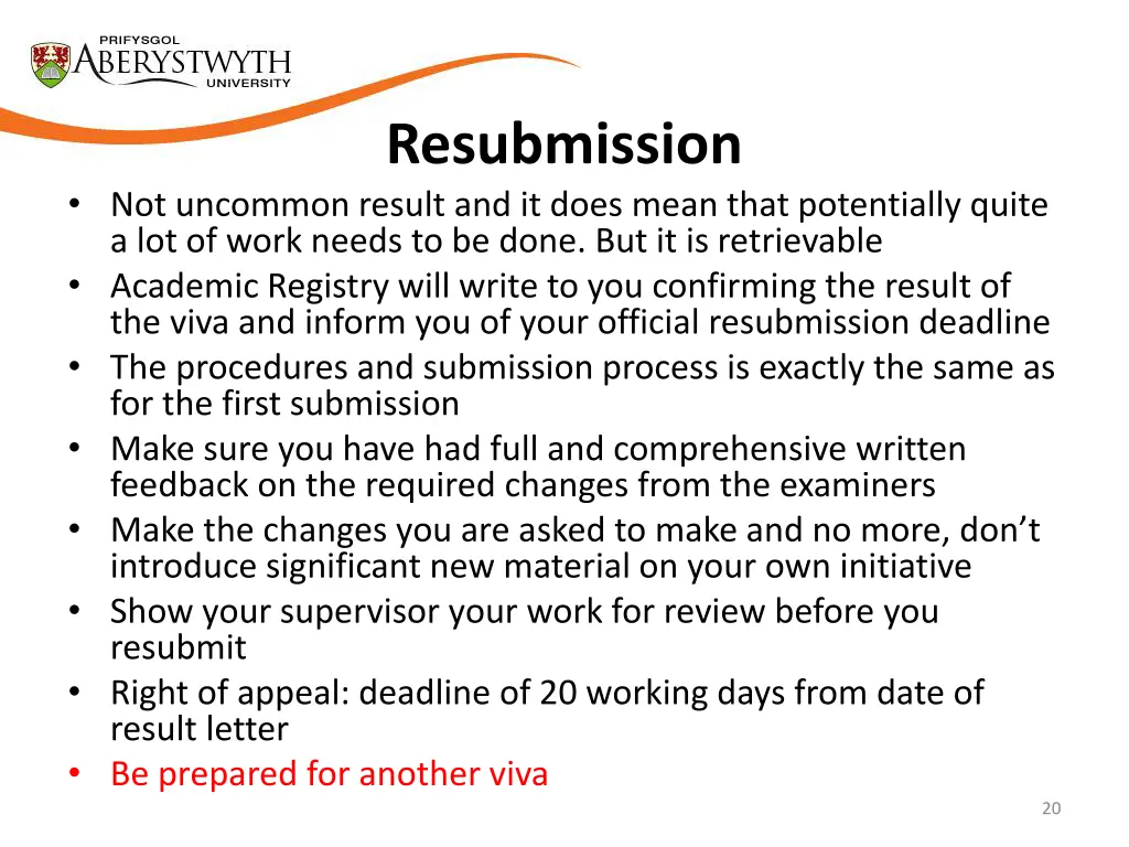 resubmission