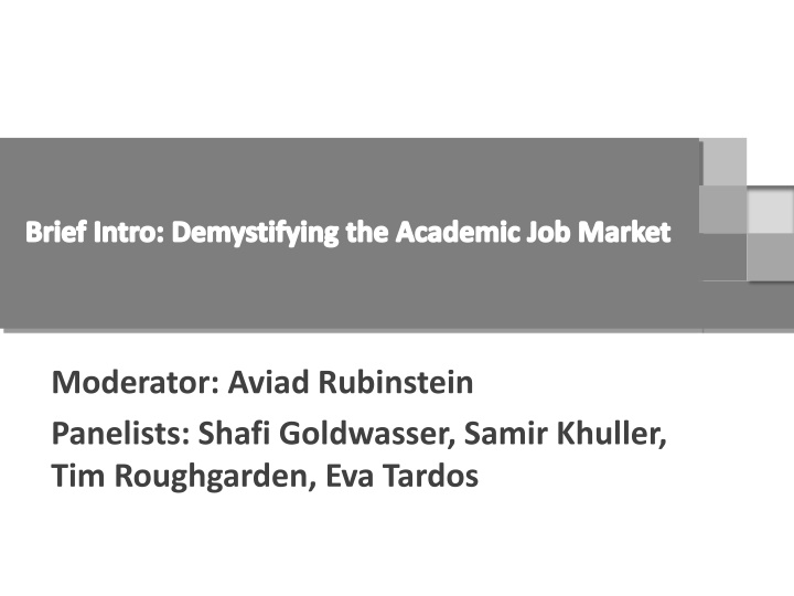 brief intro demystifying the academic job market