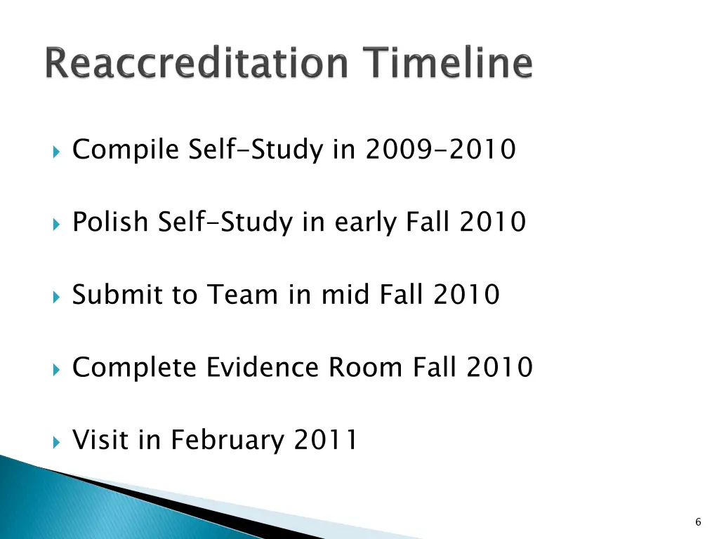 compile self study in 2009 2010