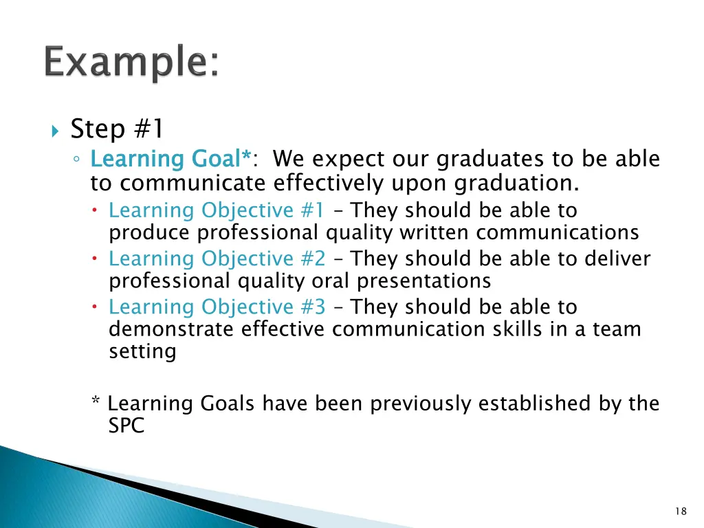 step 1 learning goal to communicate effectively