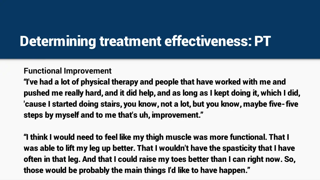 determining treatment effectiveness pt 2