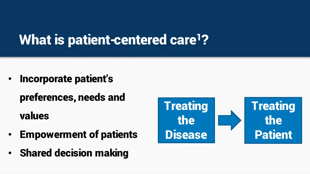 what is patient centered care 1