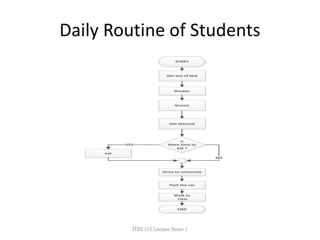daily routine of students
