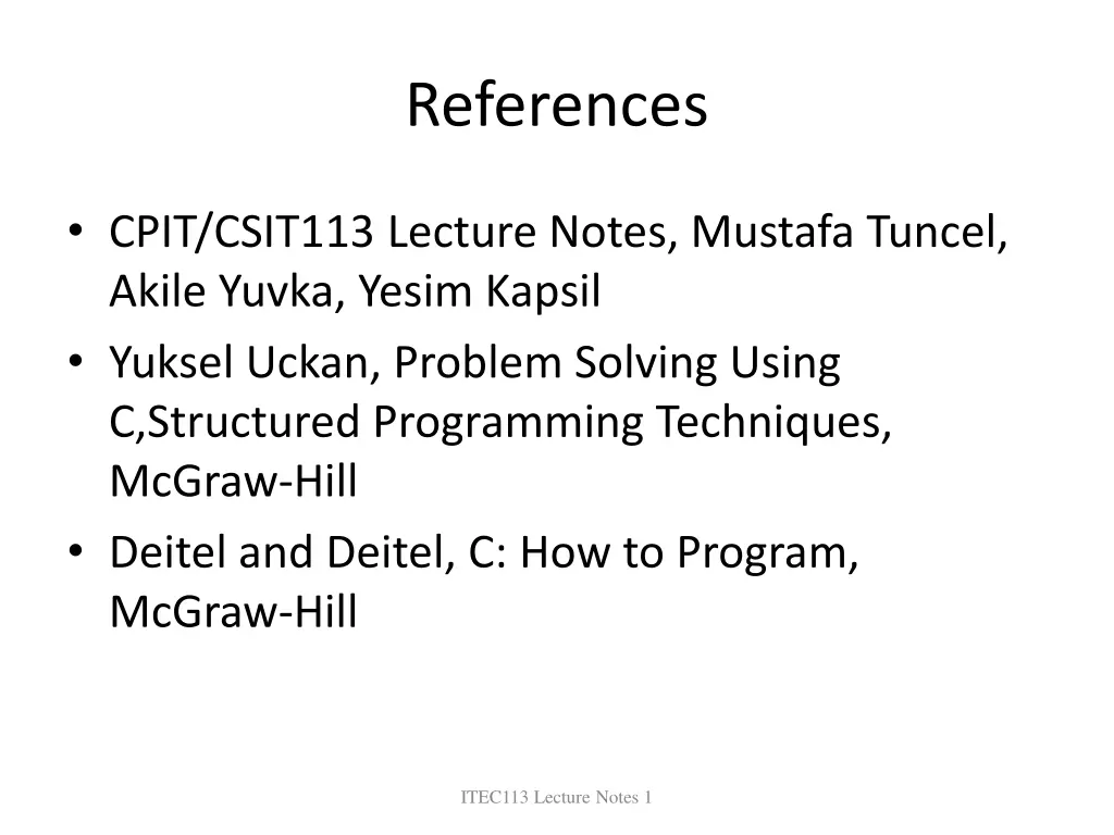 references