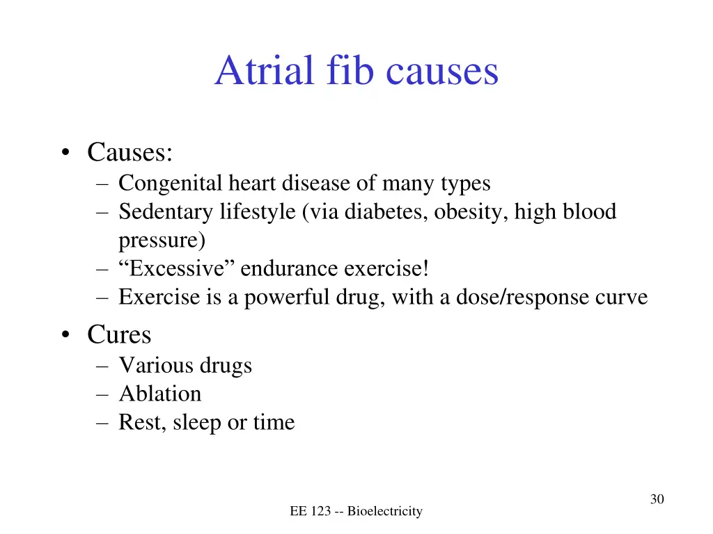 atrial fib causes