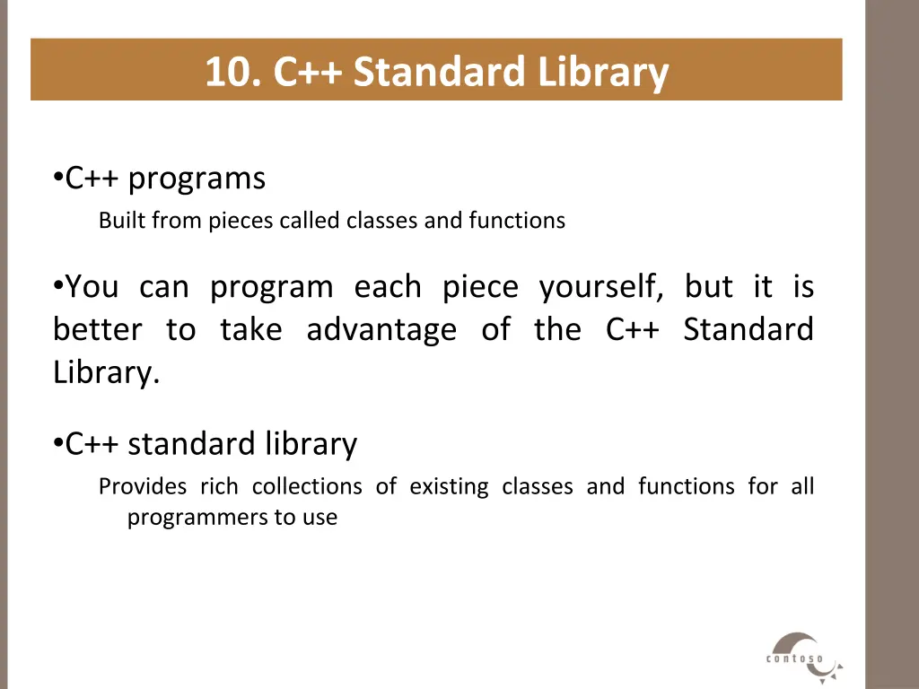 10 c standard library