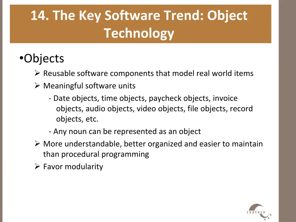 14 the key software trend object technology