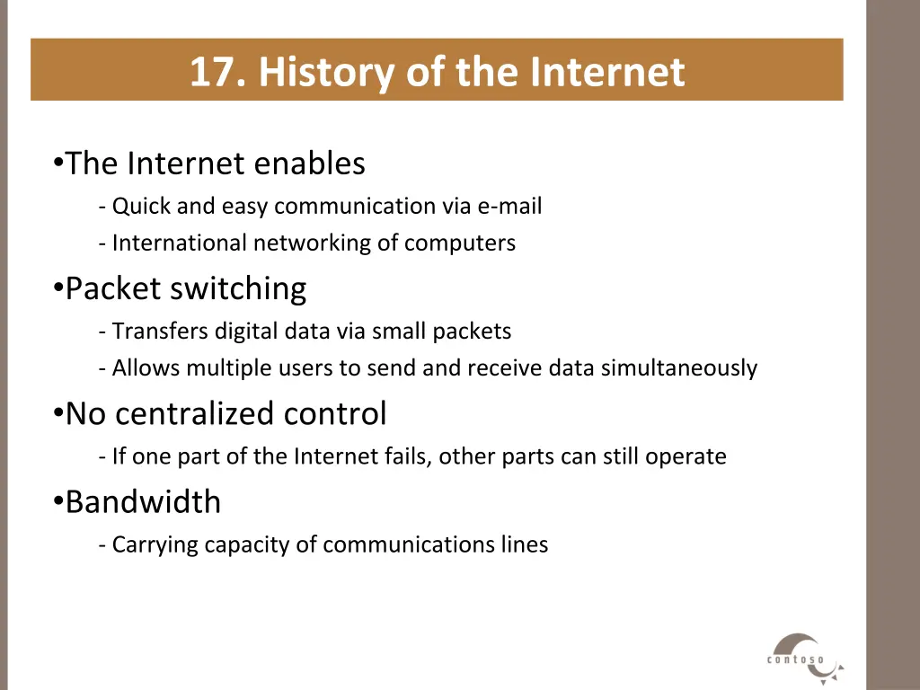 17 history of the internet