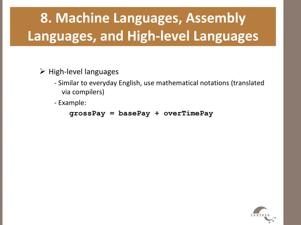 8 machine languages assembly languages and high 1
