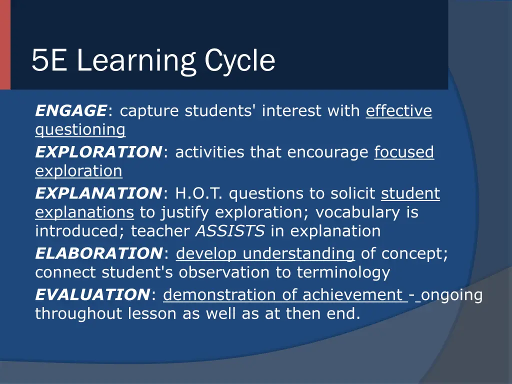 5e learning cycle 1