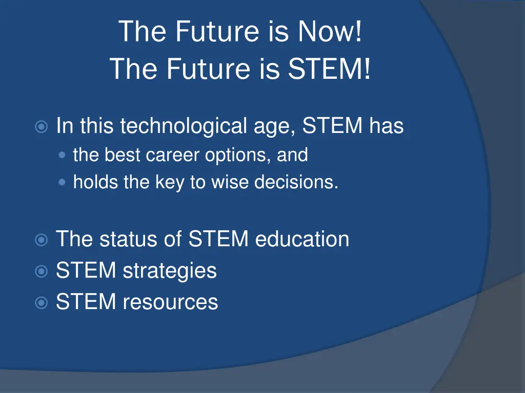 the future is now the future is stem 2