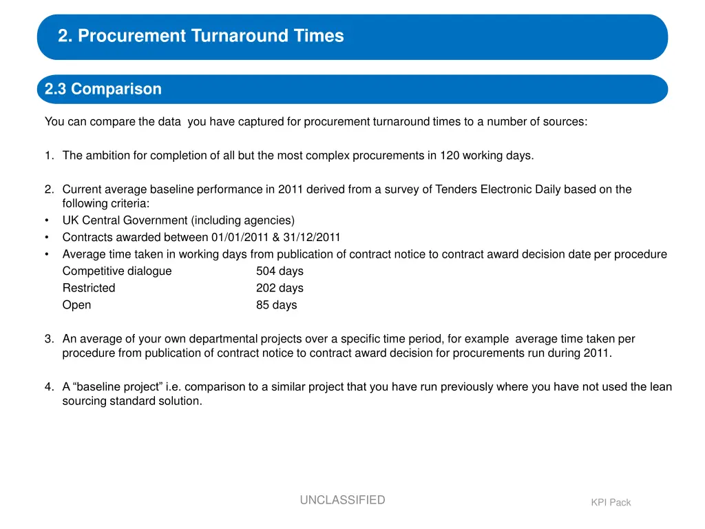 2 procurement turnaround times 2