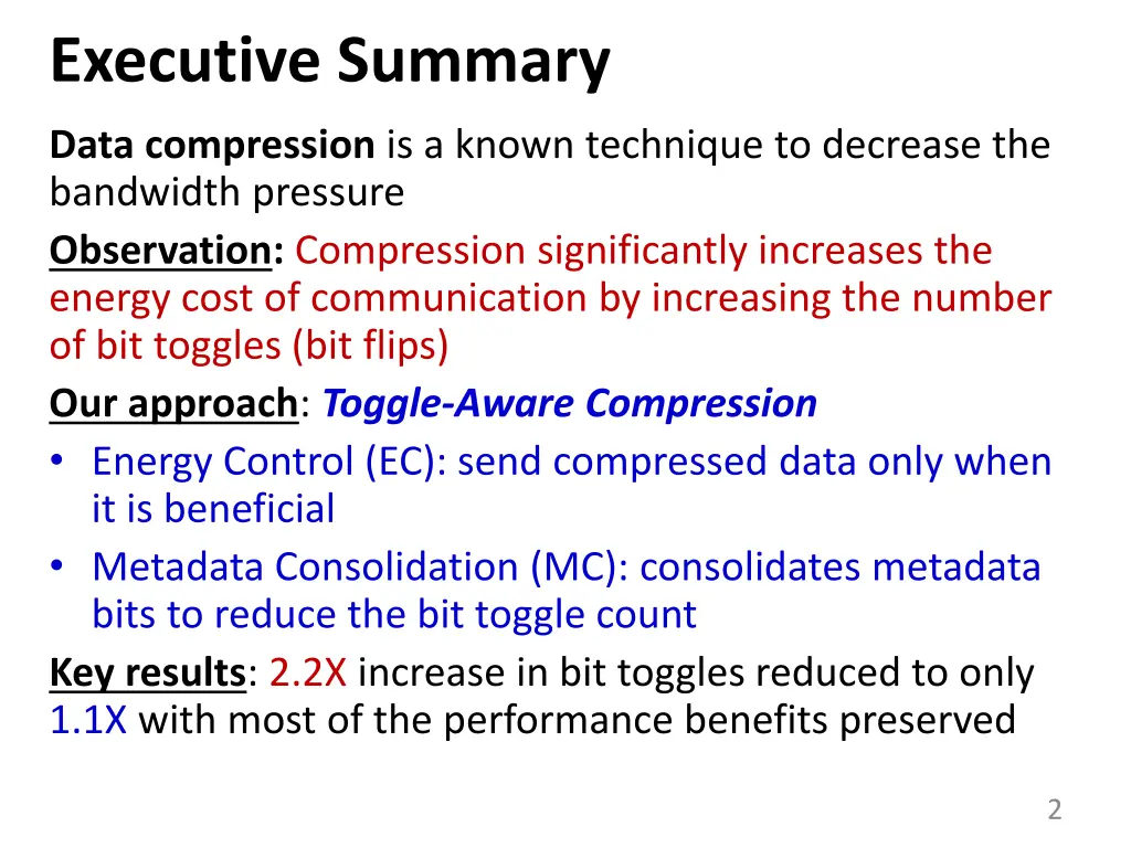 executive summary