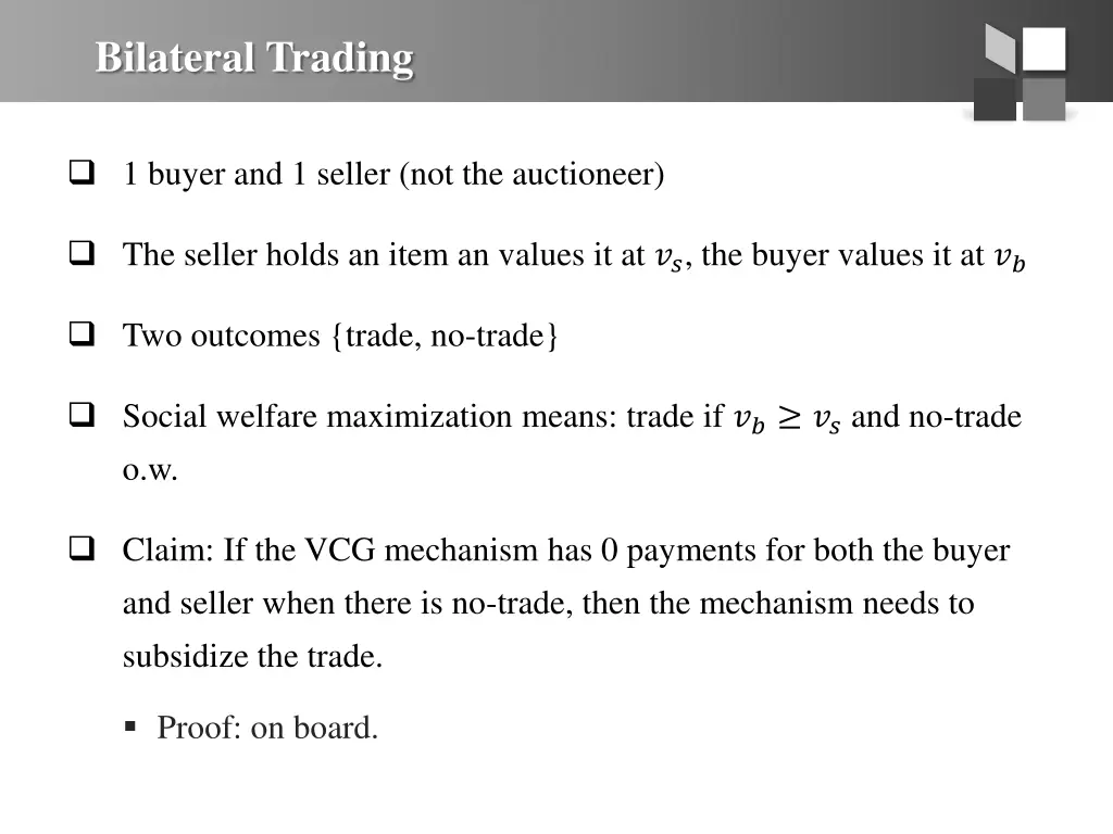 bilateral trading