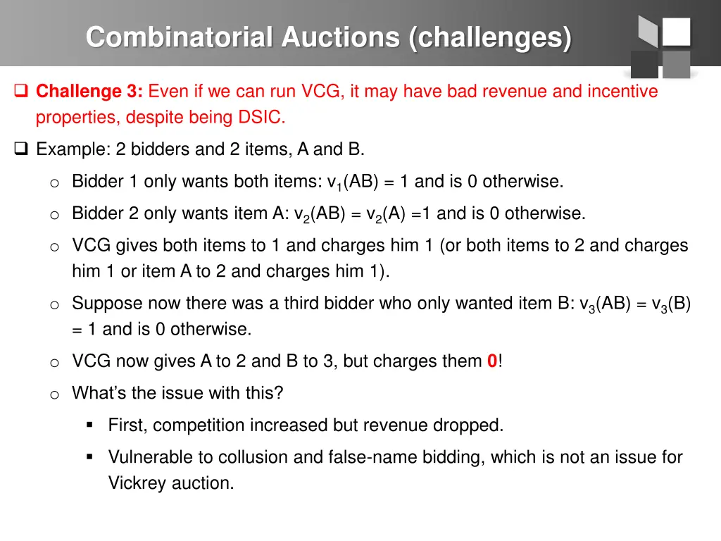 combinatorial auctions challenges 2