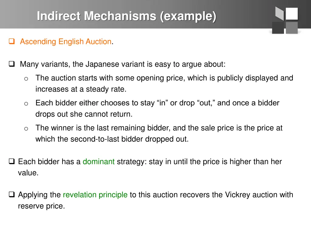 indirect mechanisms example