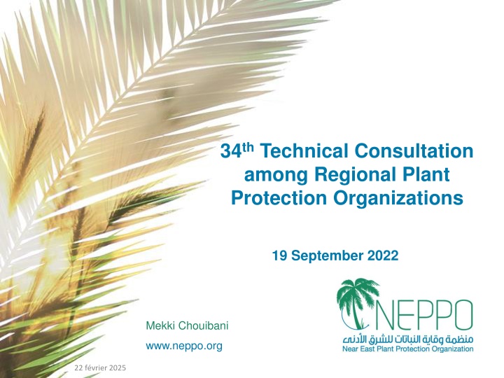34 th technical consultation among regional plant