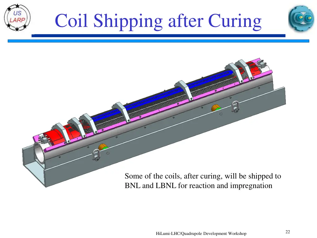coil shipping after curing