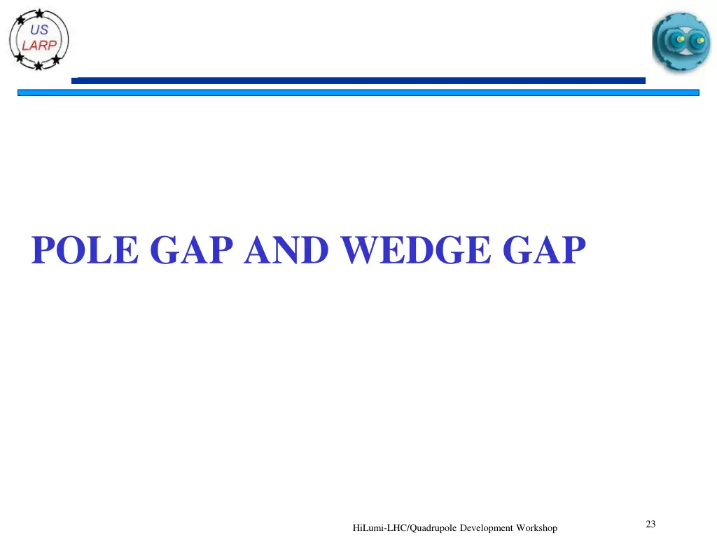 pole gap and wedge gap