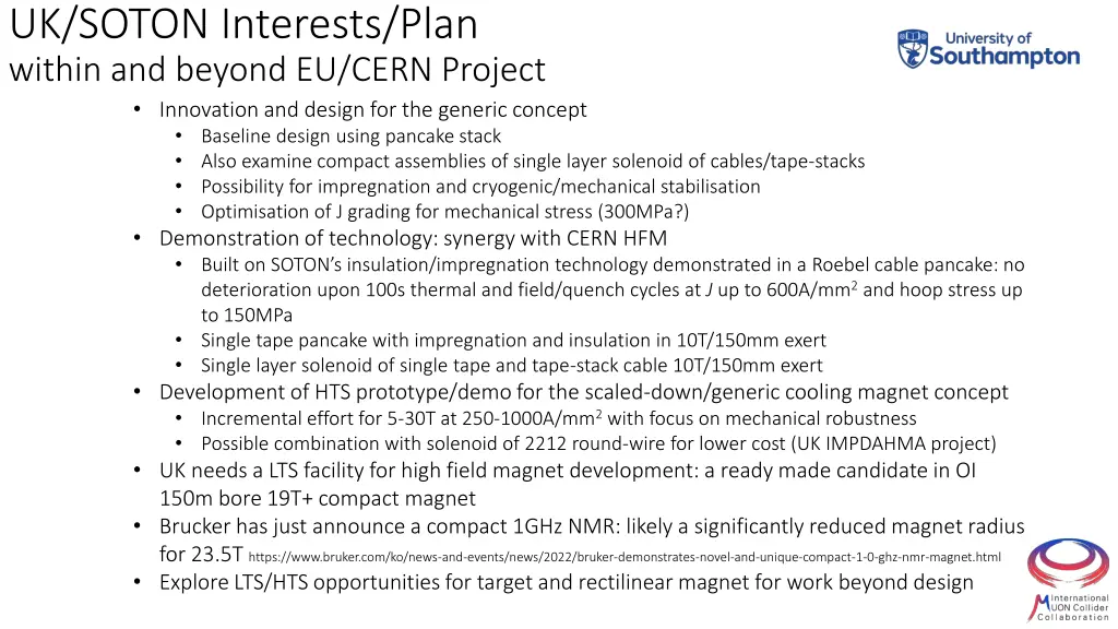 uk soton interests plan within and beyond eu cern