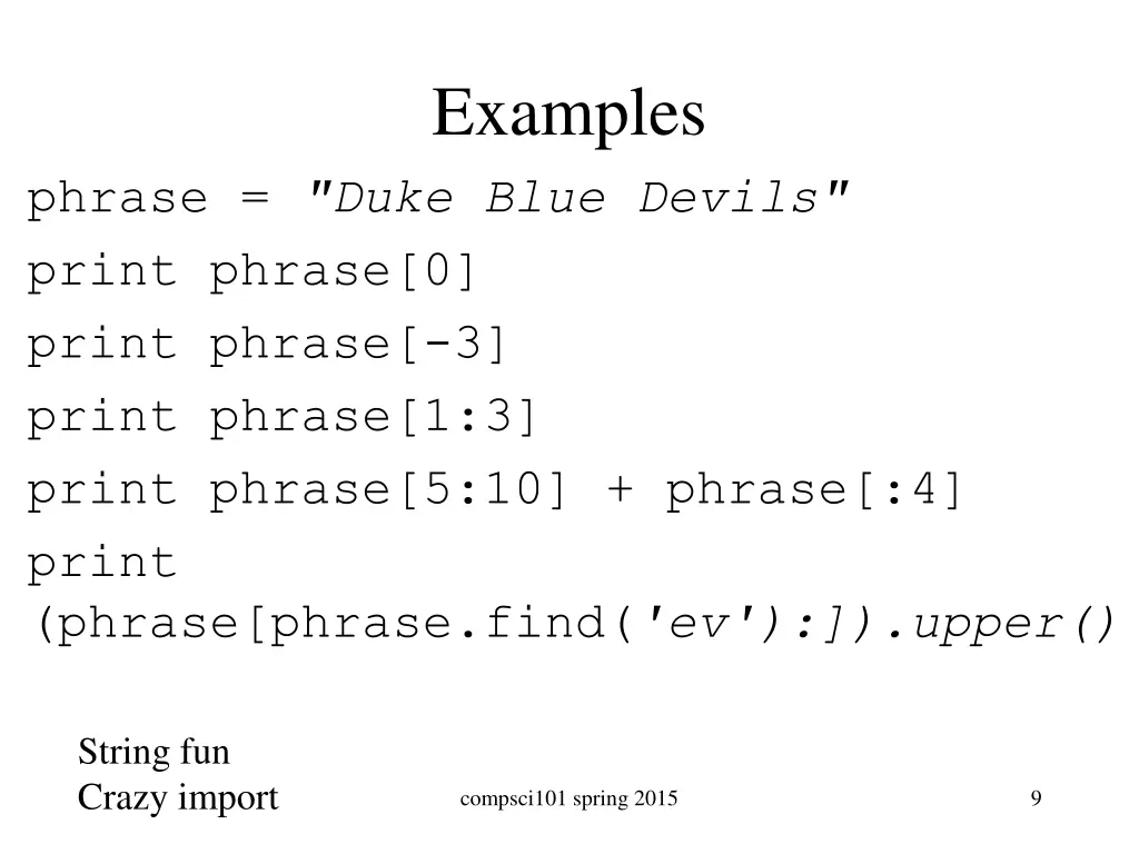 examples