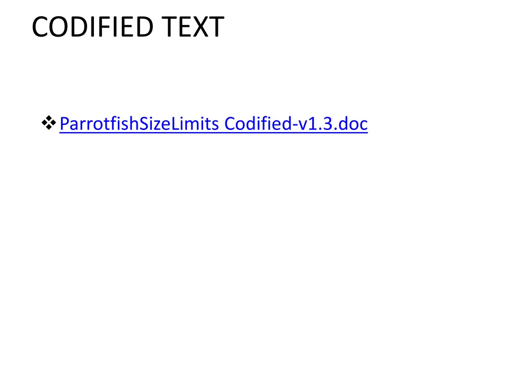 codified text