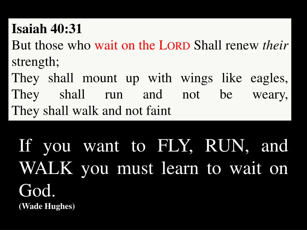 isaiah 40 31 but those who wait