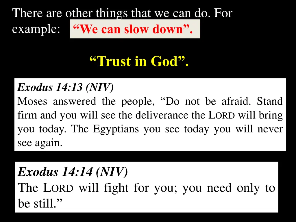 there are other things that we can do for example