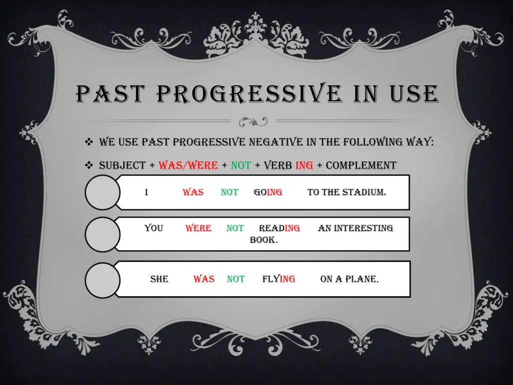 past progressive in use 2