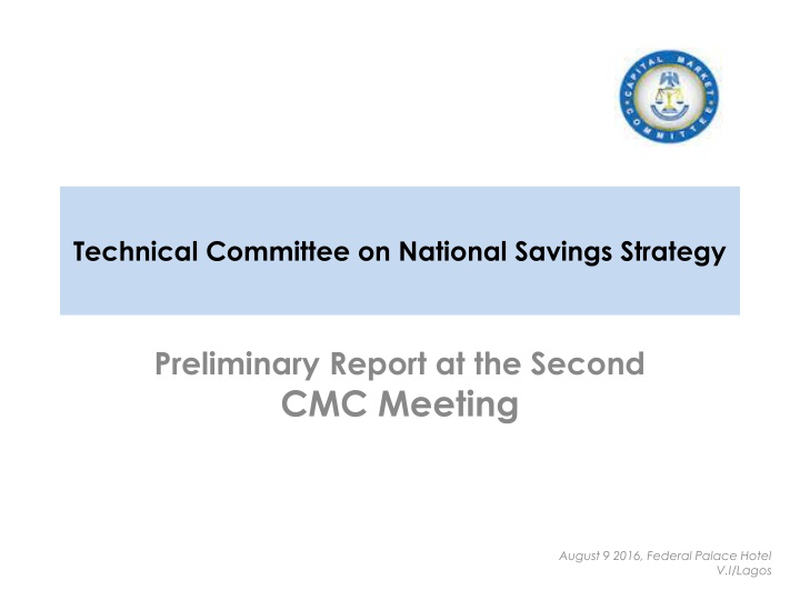 technical committee on national savings strategy