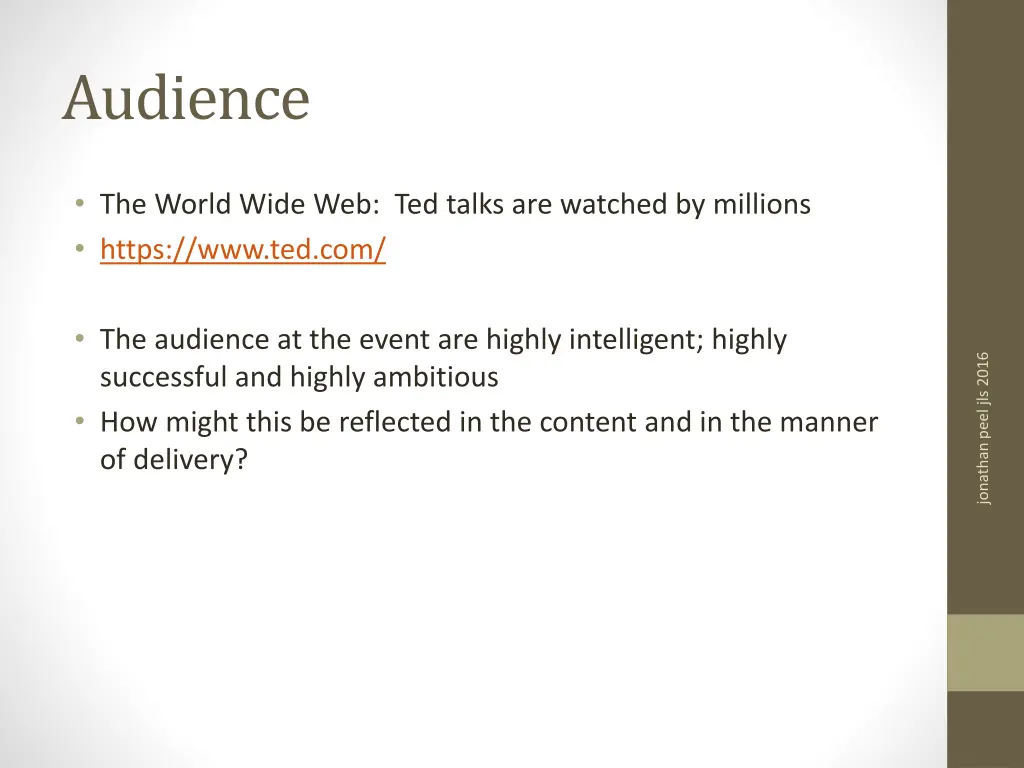 audience
