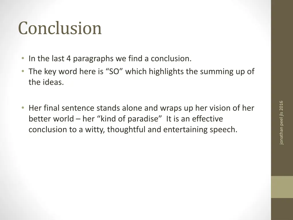 conclusion