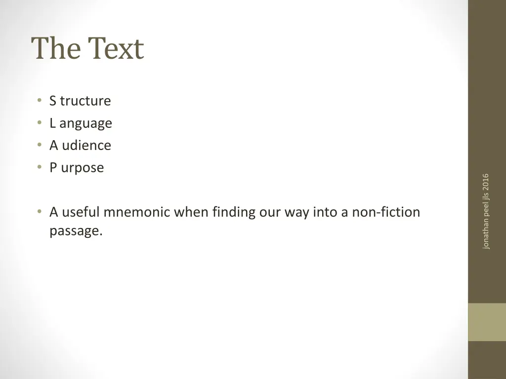 the text