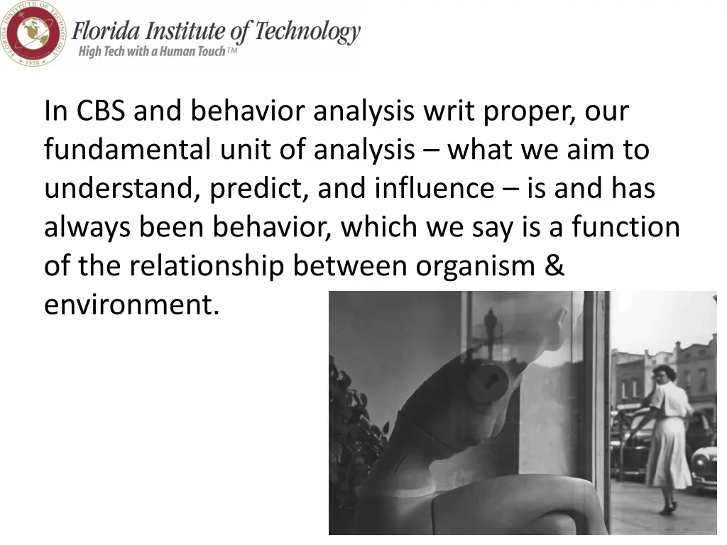 in cbs and behavior analysis writ proper