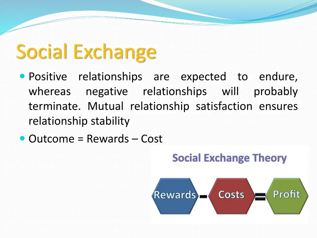 social exchange