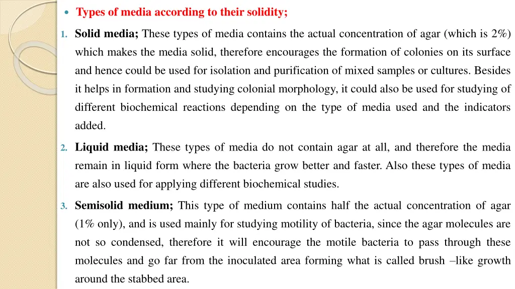 types of media according to their solidity