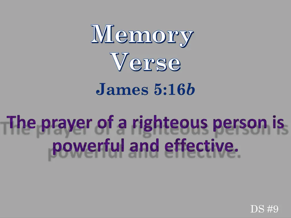 memory verse