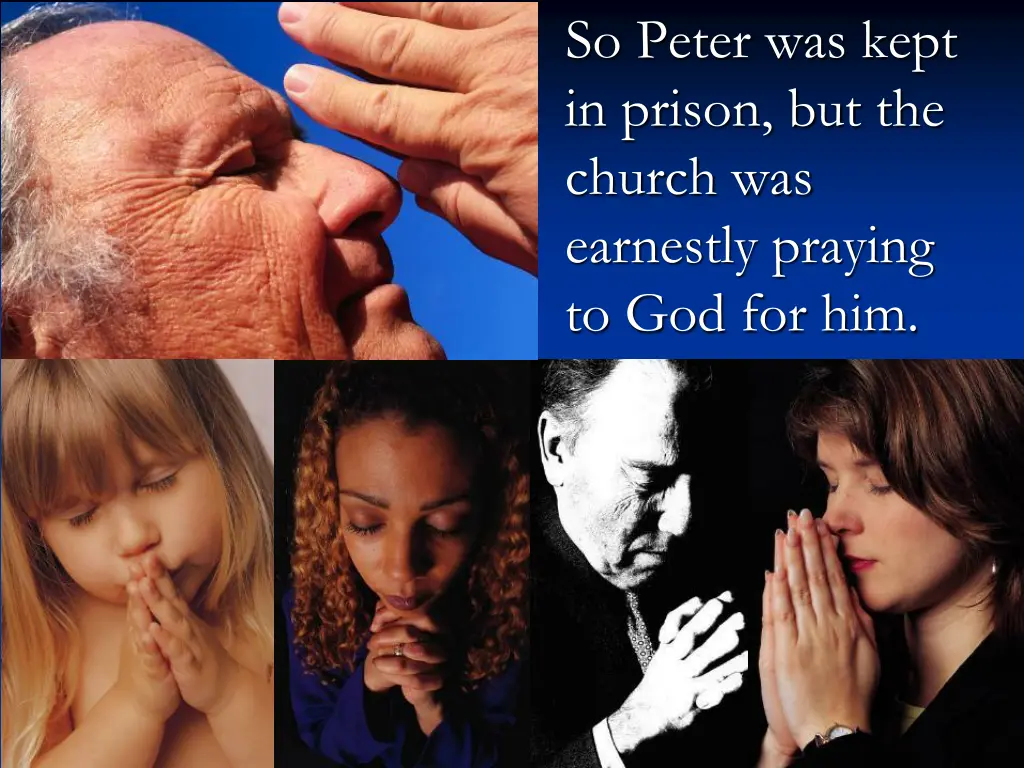 so peter was kept in prison but the church