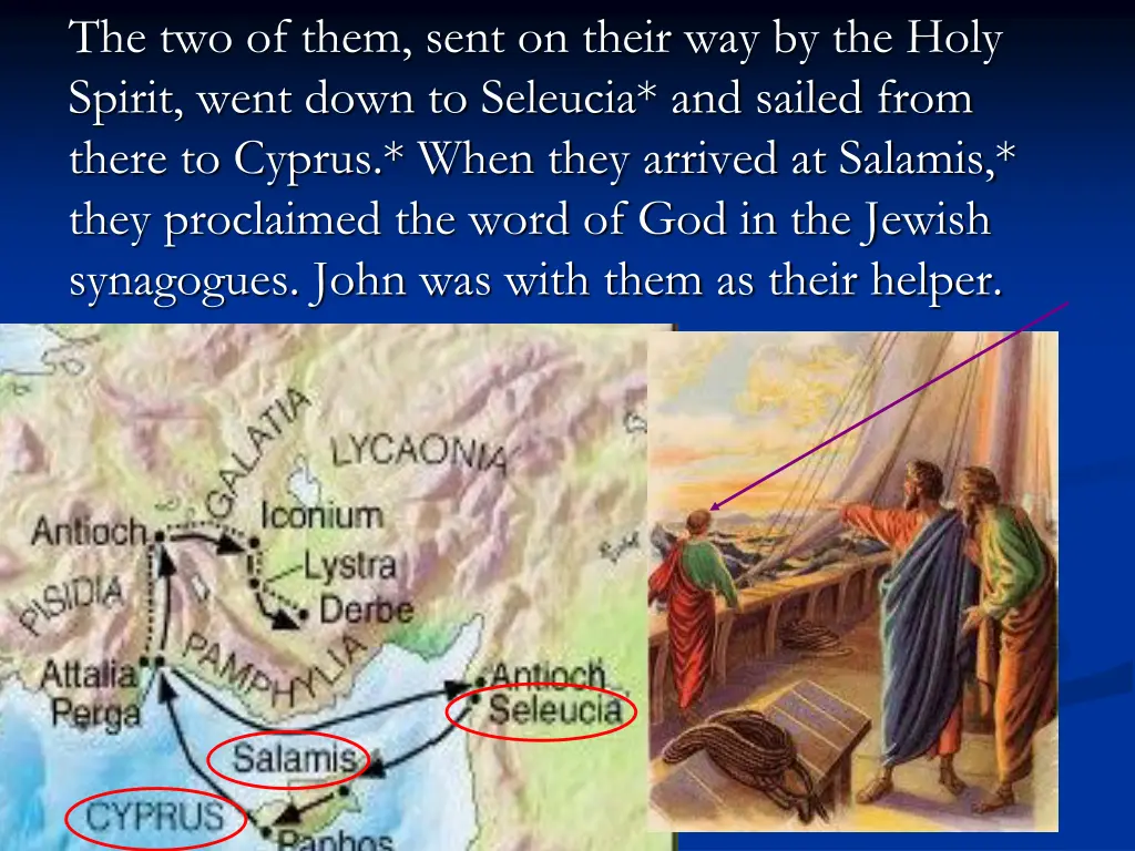 the two of them sent on their way by the holy