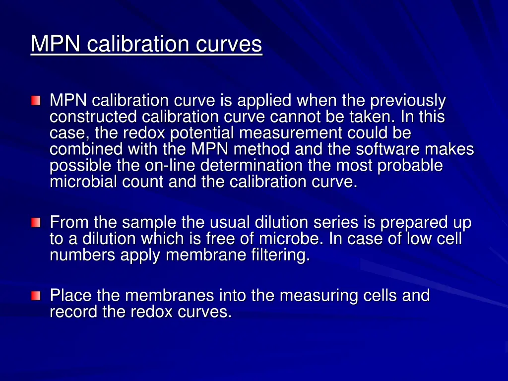 mpn calibration curves