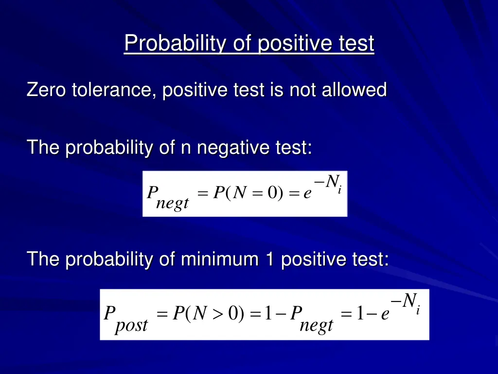 probability of positive test