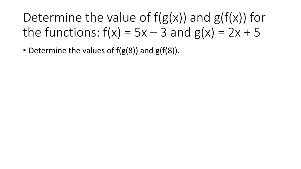 determine the value 1