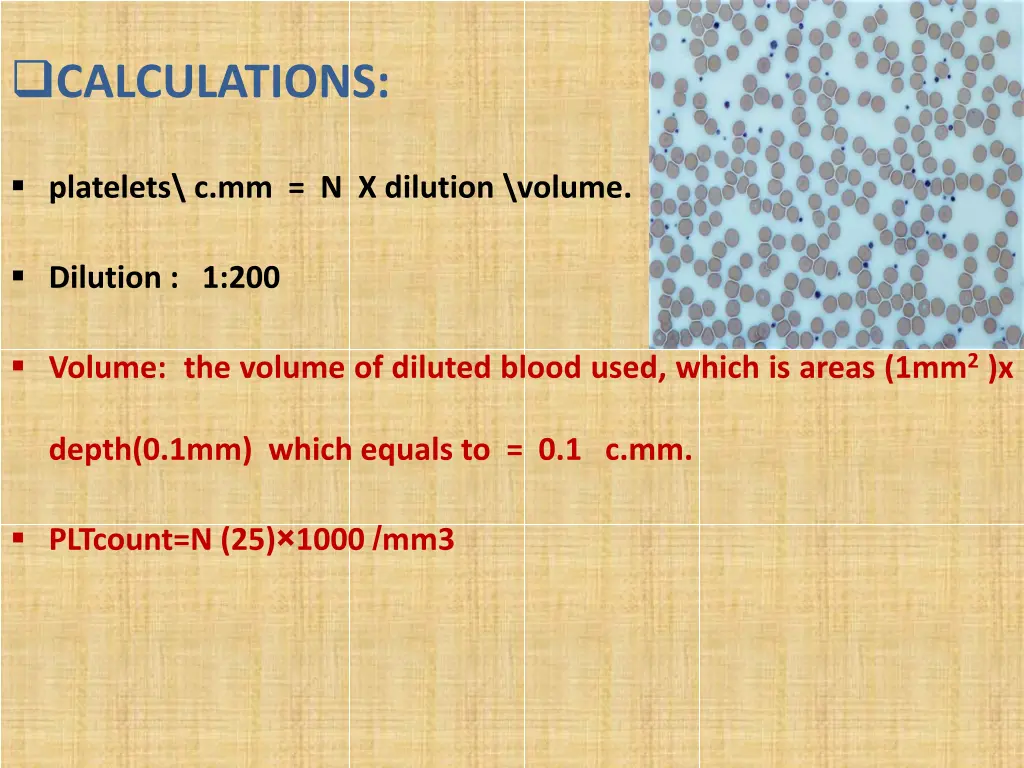 calculations