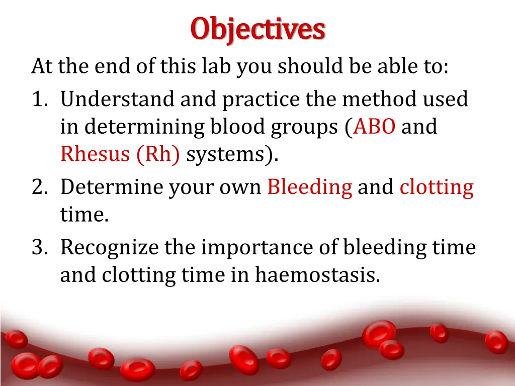 objectives objectives