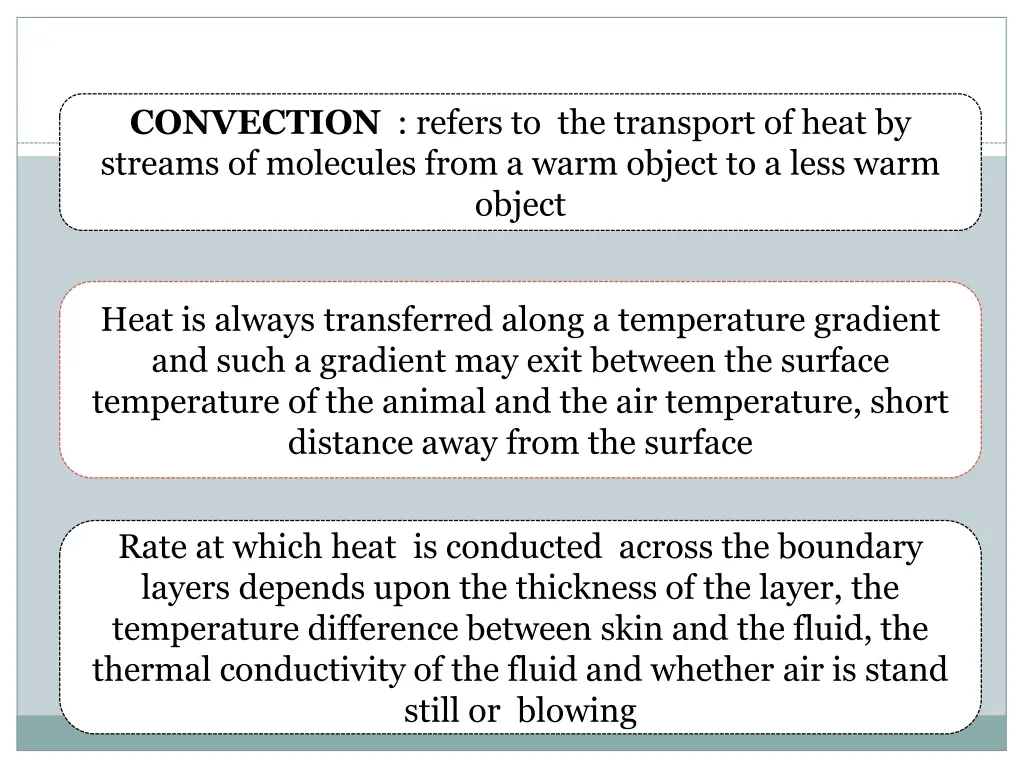 convection refers to the transport of heat