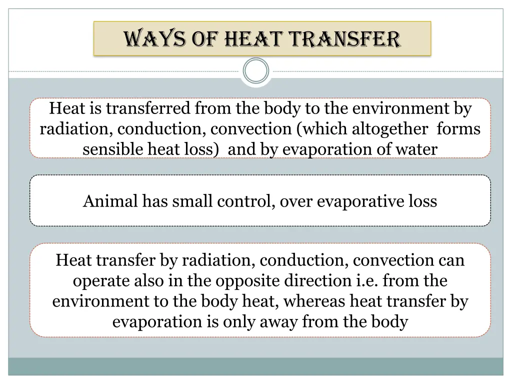 ways of heat transfer