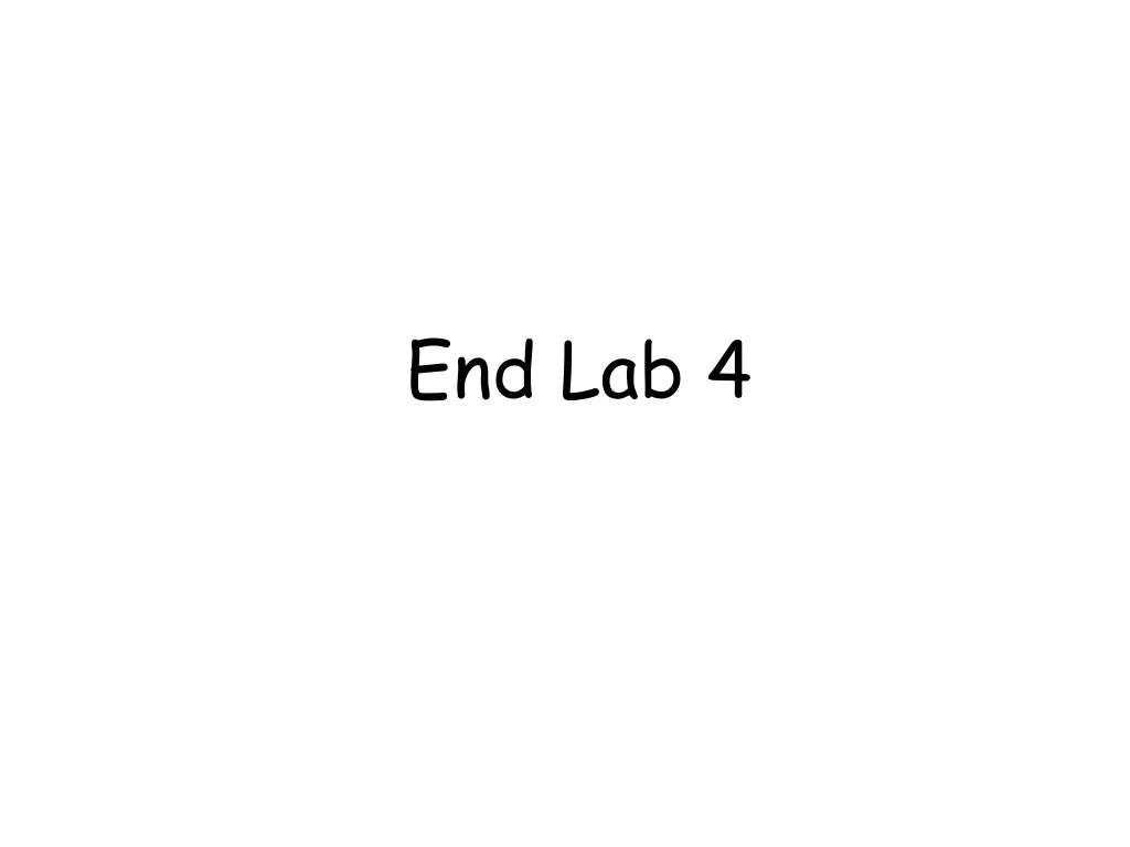 end lab 4
